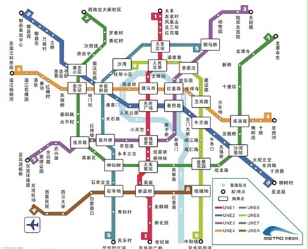 成都地铁线路图最新概览